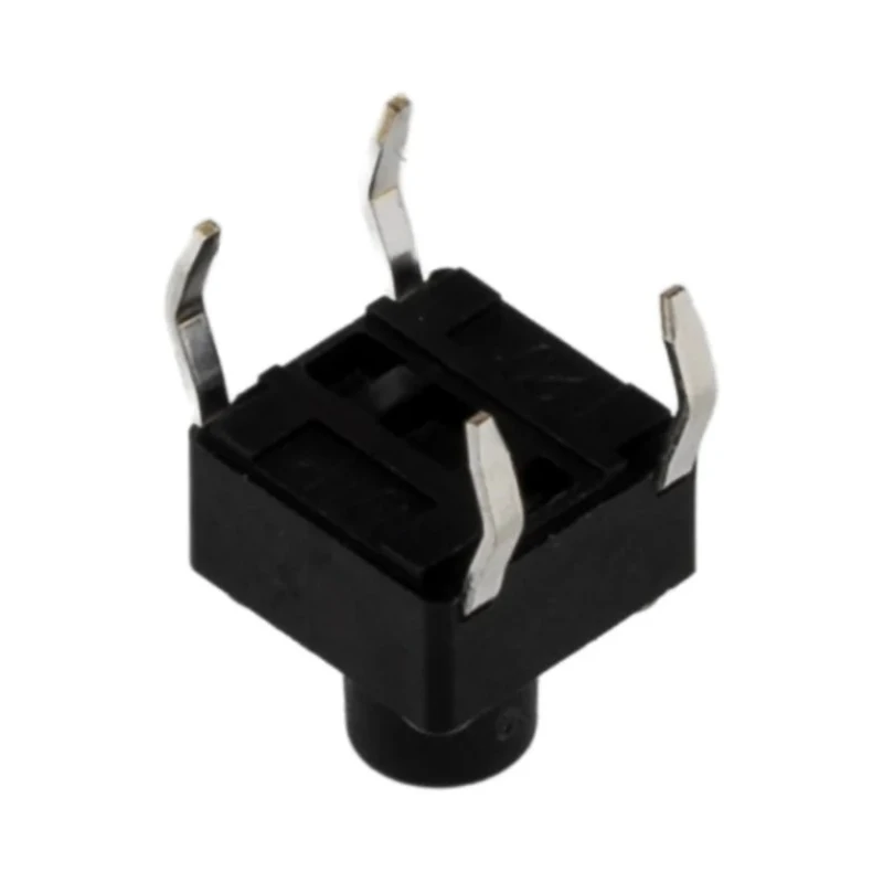 APEM Black Tactile Switch Button, 3.5 mm Actuator Length, SPST 50mA 12 V DC, PCB Mount DTS63KV