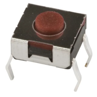 APEM Brown Tactile Switch Button 9 mm SPST-NO 50 mA 12 V dc Surface Mount DTSHW69NV