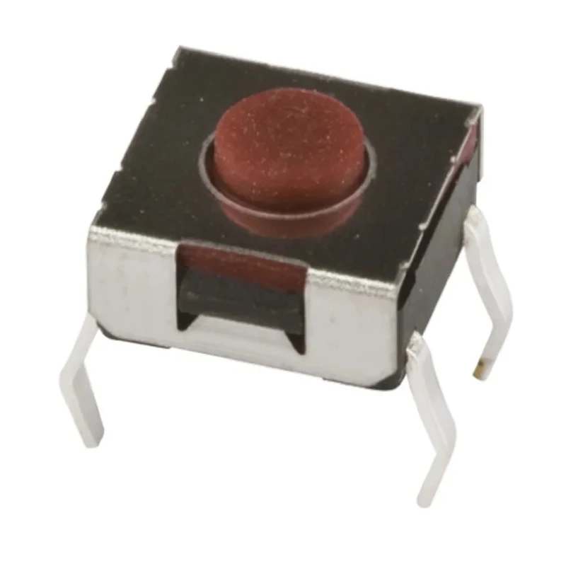 APEM Brown Tactile Switch Button 9 mm SPST-NO 50 mA 12 V dc Surface Mount DTSHW69NV