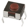 APEM Brown Tactile Switch Button 9 mm SPST-NO 50 mA 12 V dc Surface Mount DTSHW69NV