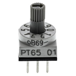 Hartmann Spindle Rotary Coded DIP Switch Through Hole Solder PT65301