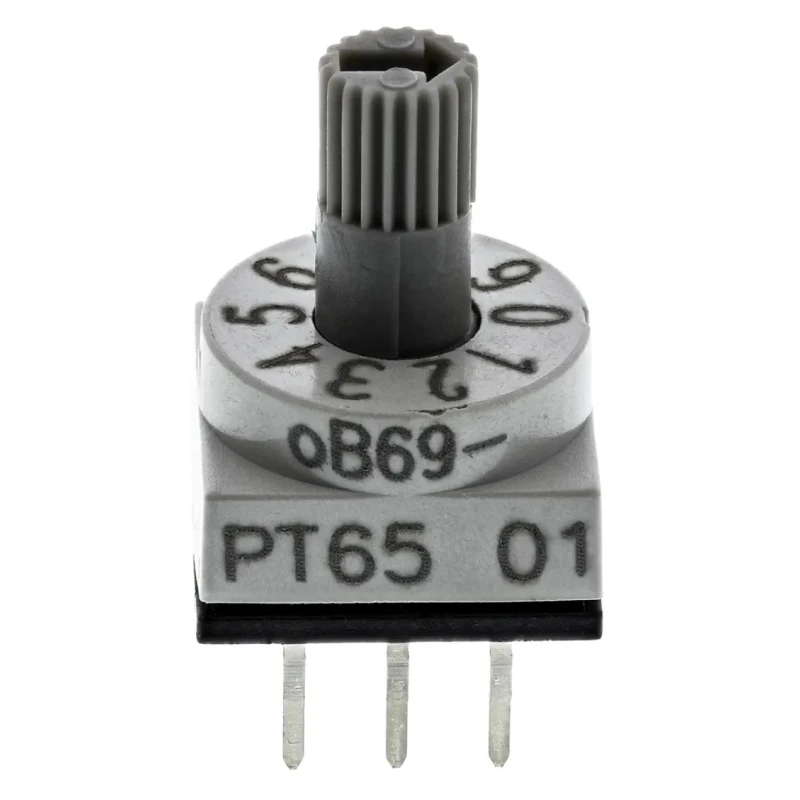 Hartmann Spindle Rotary Coded DIP Switch Through Hole Solder PT65301