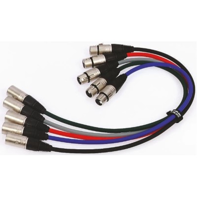 Van Damme Male XLR to Female XLR Cable 1 m Classic XKE NC3MXX 