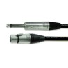 Van Damme XLR Cable Female XLR3 to Male XLR, Black Jacket, 5 m Length
