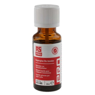 RS PRO Colourless RS PRO Superglue Debonder Liquid Bottle Adhesive Debonder for Cyanoacrylate Adhesive 20 ml 473-405