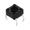 Alps Alpine Black Tactile Switch Button, 0.8 mm Actuator Length, SPST 50mA 12 V dc Momentary PCB Mount DTS61KV