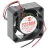 Micronel F25 Series Ultra Slim Circular Axial Fan 12V dc 720mW 10000rpm 3.84m³/h F25MM-012XK-9