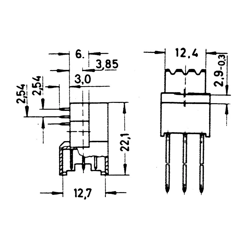 HARTING DIN 41612 48 Way 5.08 mm Pitch Type C/2 Wire Wrap Class C2 3 Row Female Straight Connector 09062486821
