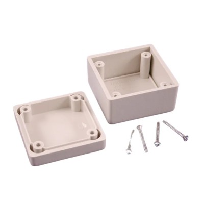 Hammond 1594 Series Grey Grey Lid ABS Enclosure IP54 Rated 40 mm x 56 mm x 56 mm 1594ASGY