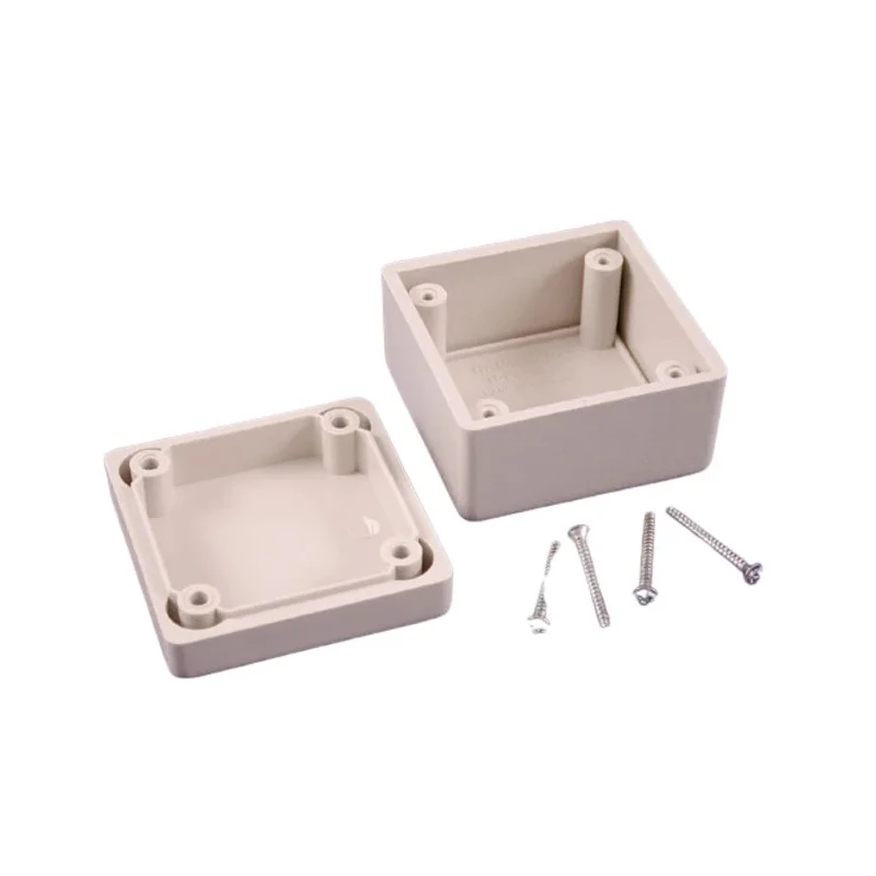 Hammond 1594 Series Grey Grey Lid ABS Enclosure IP54 Rated 40 mm x 56 mm x 56 mm 1594ASGY