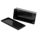 Hammond 1591 Series Black Black Lid ABS Enclosure IP54 25 mm x 100 mm x 50 mm 1591ASBK