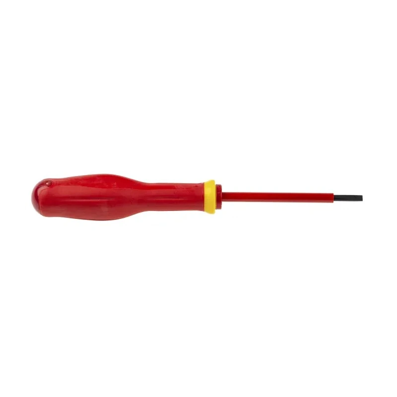 Facom Insulated Screwdriver with 75 mm Blade, VDE/1000V Approved, 179mm Overall AT3.5X75VE