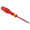 Facom Insulated Screwdriver with 75 mm Blade, VDE/1000V Approved, 179mm Overall AT3.5X75VE