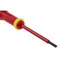 Facom Insulated Screwdriver with 75 mm Blade, VDE/1000V Approved, 179mm Overall AT3.5X75VE