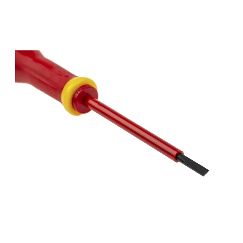 Facom Insulated Screwdriver with 75 mm Blade, VDE/1000V Approved, 179mm Overall AT3.5X75VE