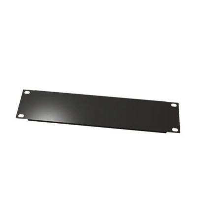 S2CEB Black Steel 1 U Rack Panel 483 mm Length 44.5 mm Width 