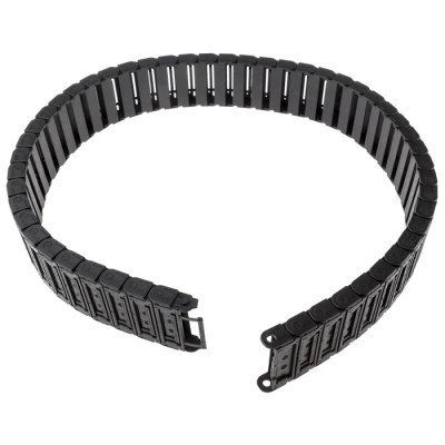 Igus Black Cable Trunking, W57mm x D15mm, Length 1m, Minimum Bend Radius 38mm, Igumid G Material W57mm