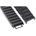 Igus Black Cable Trunking, W57mm x D15mm, Length 1m, Minimum Bend Radius 38mm, Igumid G Material W57mm