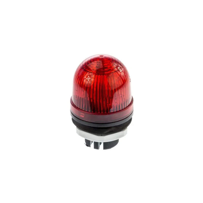 Werma EM 801 Series Red Beacon 24V AC/DC Steady Panel, LED Bulb, IP65 IP65