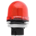 Werma EM 800 Series Red Beacon 24V AC/DC Steady Panel Mount Incandescent Bulb IP65 