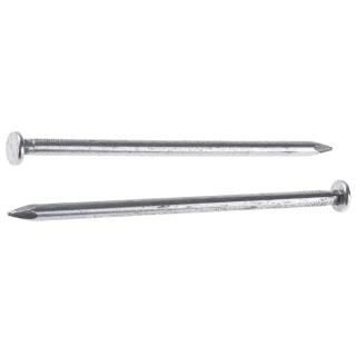 RS PRO Bright Steel Round Head Nail Flat Round Head 100 mm Length 4.5 mm Diameter 500 g Bag 384-9915