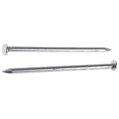 RS PRO Bright Steel Round Head Nail Flat Round Head 100 mm Length 4.5 mm Diameter 500 g Bag 384-9915