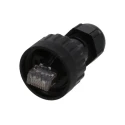 Brad from Molex Cat5e Shielded RJ45 Connector Male Cable Mount, Straight Orientation, 1 Port 8 Way RJ45