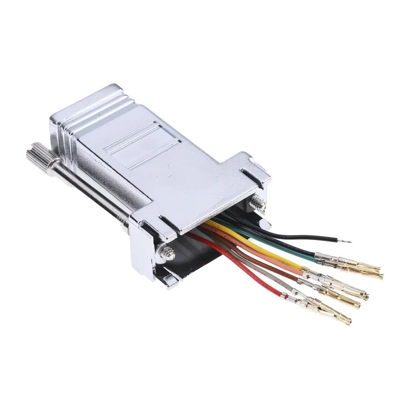 RS PRO D-Sub Adapter 9-Way Female to Female RJ45 Shielded Press Fit Connector 15.5mm Length 382-2695