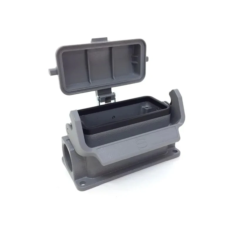 HARTING Han B Range Heavy Duty Power Connector Housing Surface Mount Die Cast Aluminium IP65 1 Lever Lock 16B 09300161255