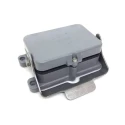 HARTING Han B Range Heavy Duty Power Connector Housing Surface Mount Die Cast Aluminium IP65 1 Lever Lock 16B 09300161255