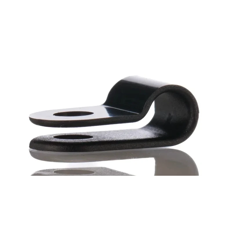 HellermannTyton 5 mm ID Black Polyamide P-Clip 211-60001 H2P-PA66HS-BK