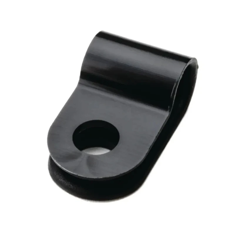 HellermannTyton 5 mm ID Black Polyamide P-Clip 211-60001 H2P-PA66HS-BK