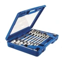 RS PRO 10-Piece Flex Head Box Wrench Set 8 to 27 mm Chrome Vanadium Steel 388-3735
