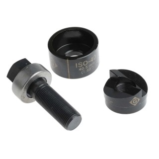 Greenlee Punch & Die Set, 40.5 mm Hole Size, 3.5 mm Cutting Capacity, Hydraulic and Manual Operation 50351800