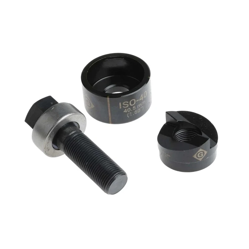 Greenlee Punch & Die Set, 40.5 mm Hole Size, 3.5 mm Cutting Capacity, Hydraulic and Manual Operation 50351800