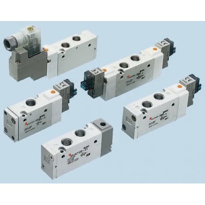 SMC Manifold 4 Station Base Mount Die Cast Aluminium Body G 1/4 Thread SS5YJ7