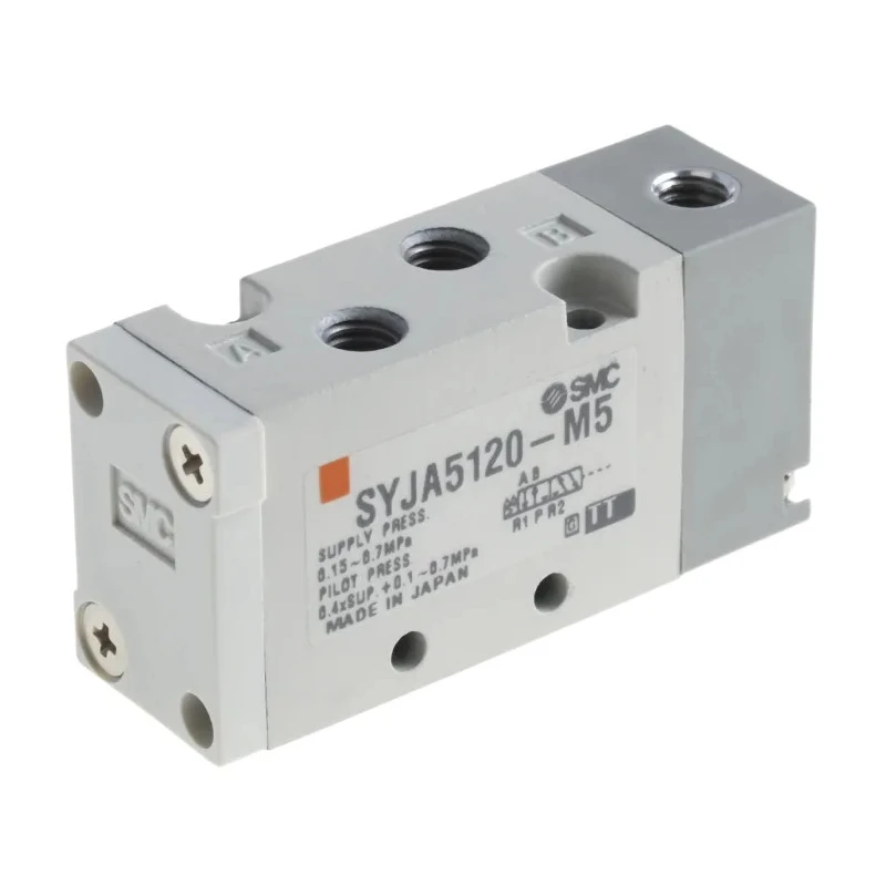 SMC Pneumatic Control Valve Pilot/Spring Metric 5 Ports Die Cast Aluminium SYJ5000 