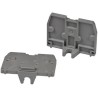 WAGO 869 Series End Plate with M4 Mounting Flange Polyamide 66 Grey 500 V/6 kV 869-395