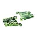 RS PRO 870 Series Earth Terminal Block Green Yellow 2.5mm² 1-Level Cage Clamp 870-907