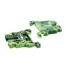 RS PRO 870 Series Earth Terminal Block Green Yellow 2.5mm² 1-Level Cage Clamp 870-907