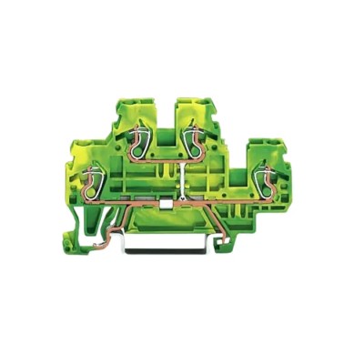 WAGO 870 Series Earth Terminal Block 2.5mm², 2-Level, Cage Clamp, 500V, 24A 870-507