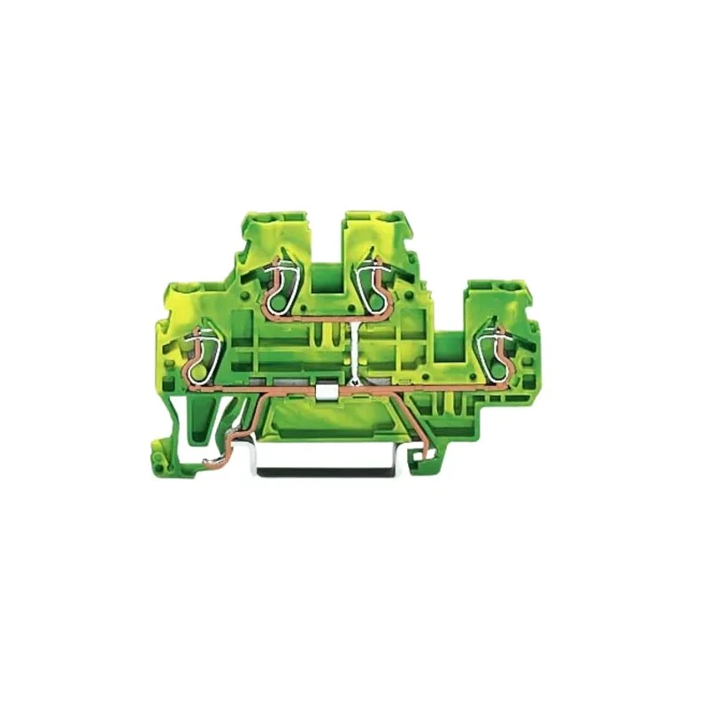 WAGO 870 Series Earth Terminal Block 2.5mm², 2-Level, Cage Clamp, 500V, 24A 870-507
