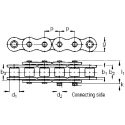 Wippermann 16B-1 Steel Simplex Roller Chain, 5 m Length, 36.1 mm Pin Length, ISO 606 (DIN 8187), Model 548