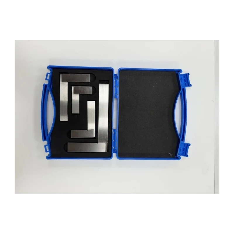 RS PRO Engineers Set Square Steel Blade Thickness 1.6 mm Stock Thickness 10.5 mm 4 Piece Set 387-0010