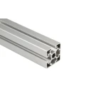 Bosch Rexroth Silver Aluminium Strut Profile 45 x 45 mm 10 mm Groove, 2 m Length, Series MGE 13.2 3842992402/2000