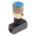 RS PRO In Line Mount Mounting Hydraulic Flow Control Valve, G Thread, 1/8 in, 400 bar, 7.8 L/min, Steel Body 390-7667