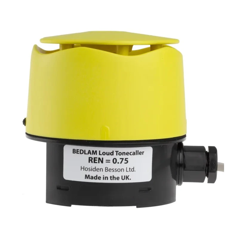 Hosiden Besson Phone Accessory Tonecaller Yellow 3m Lead IP66 Loud Tonecaller 475-101