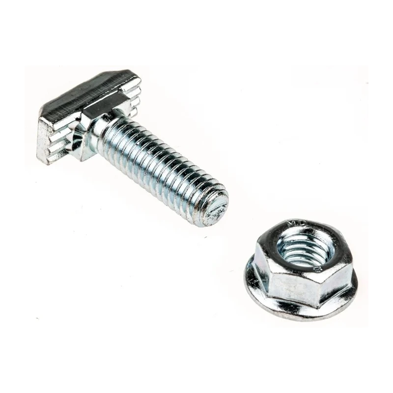 Bosch Rexroth M6 T-Head Bolt Connecting Component, Galvanised Steel, 20mm Length, Compatible with 30mm Strut 3842523927