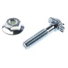 Bosch Rexroth Galvanised Steel T-Head Bolt Connecting Component M8 Thread Size, Compatible with Strut Profiles 40 3842528725