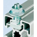 Bosch Rexroth Galvanised Steel T-Head Bolt Connecting Component M8 Thread Size, Compatible with Strut Profiles 40 3842528725